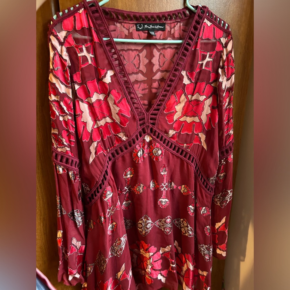 For Love & For Lemons Barcelona silk dress